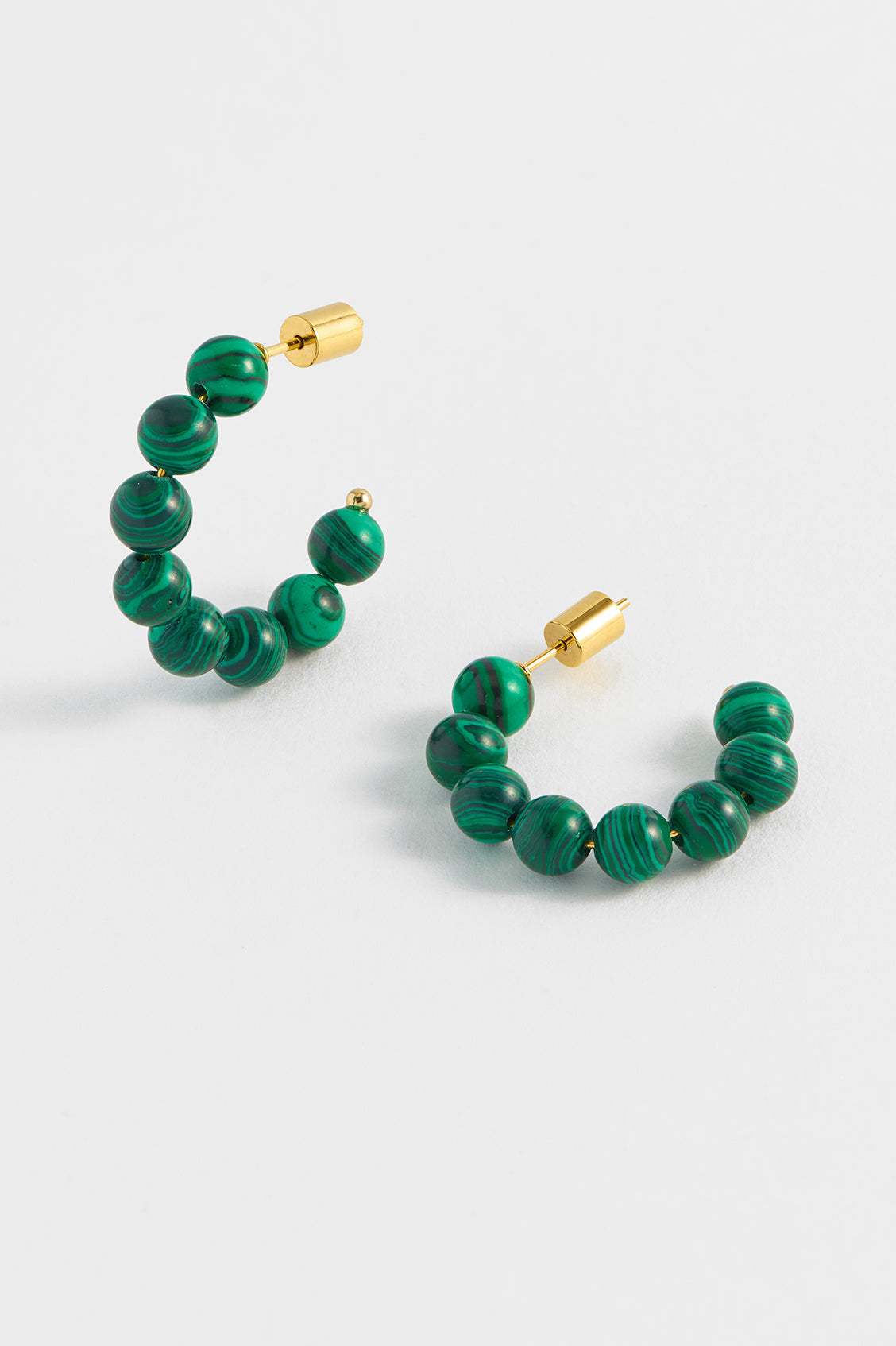 Mini Beaded Hoop Earrings - Dainty Gold Plated Boho Jewelry for Women - Perfect for Everyday Wear, Parties & Gifting