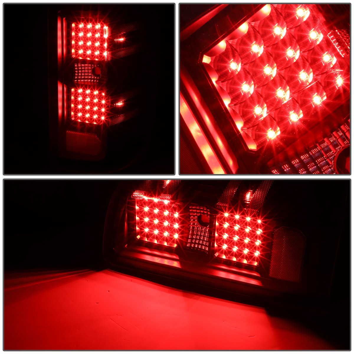 Auto Dynasty LED Tail Lights for 2014-2019 Chevy Silverado 1500/2500HD/3500HD - Black Housing Clear Lens Brake & Reverse Lamps (Pair) - Perfect for Night Driving & Enhanced Vehicle Safety