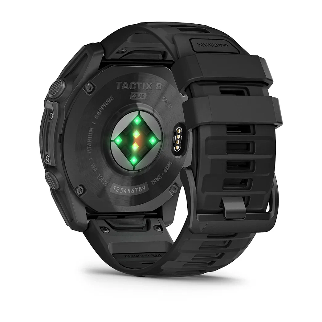Garmin Tactix 8 51mm Solar-Powered Tactical Smartwatch - Waterproof, Applied Ballistics Quantum, NVG Compatible - Ideal for Military, Outdoor & Tactical Adventures