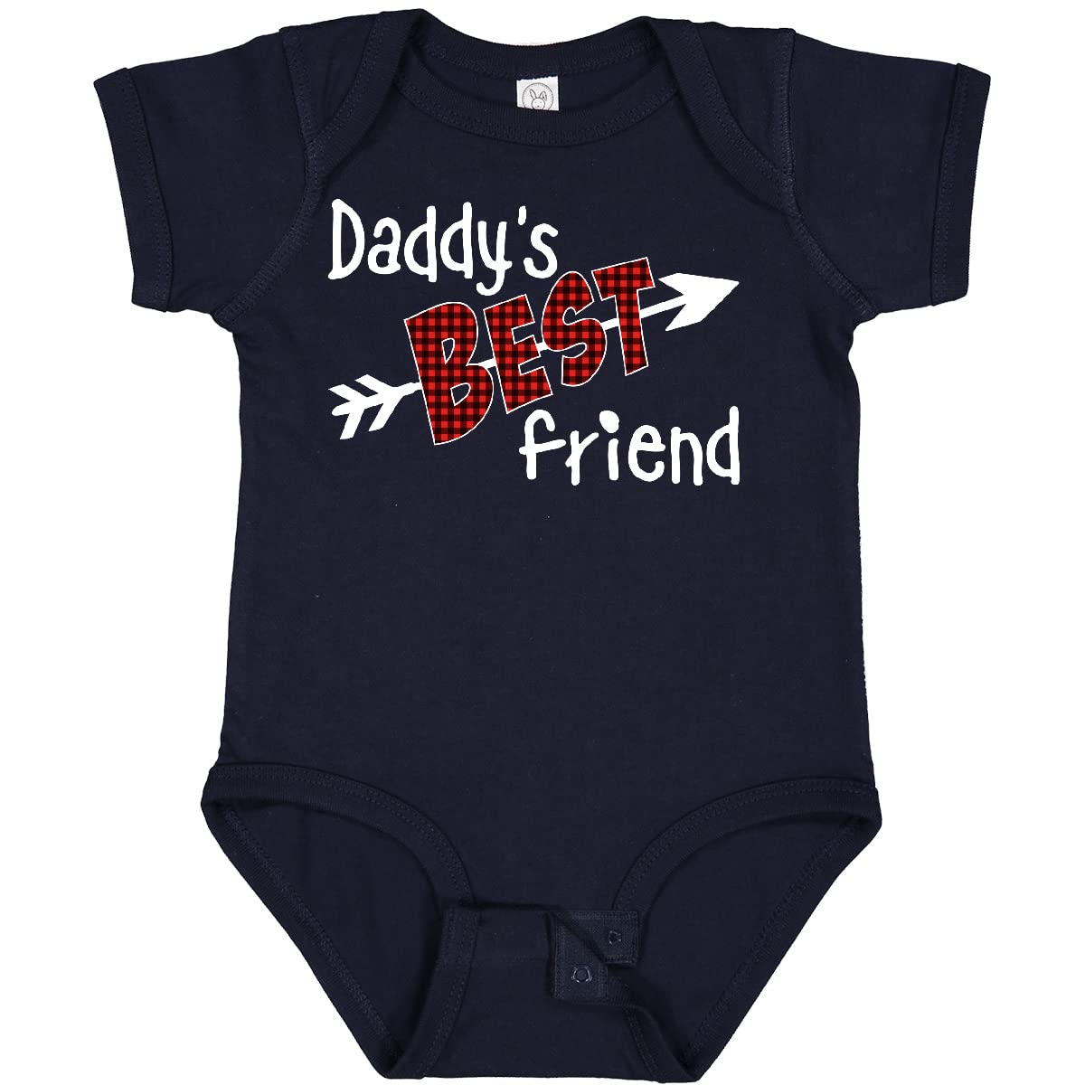 Stylish Inktastic Daddy's Best Friend Arrow & Plaid Baby Bodysuit - Perfect for Family Photos & Casual Outings