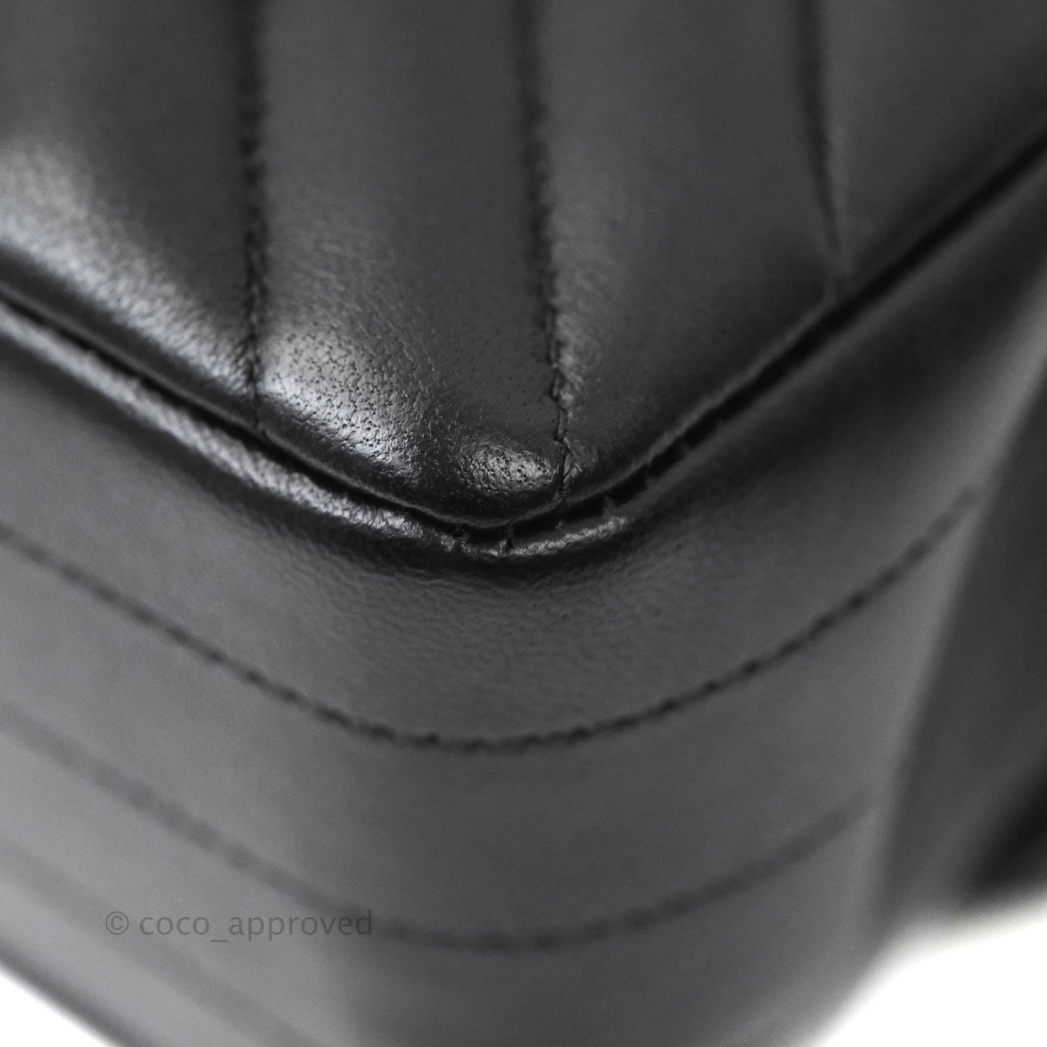 Chanel Classic Chevron Small Medium Double Flap Bag - Black Lambskin Leather with Gold Hardware | Luxury Handbag for Women, Perfect for Parties, Dates & Everyday Elegance