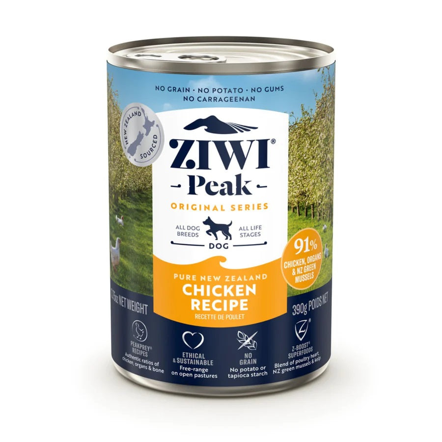 Ziwi Peak Air-Dried Chicken Dog Food - Grain-Free, Natural Protein for Small & Large Breeds - 13.75 oz Can | Perfect for Travel, Training & Sensitive Stomachs