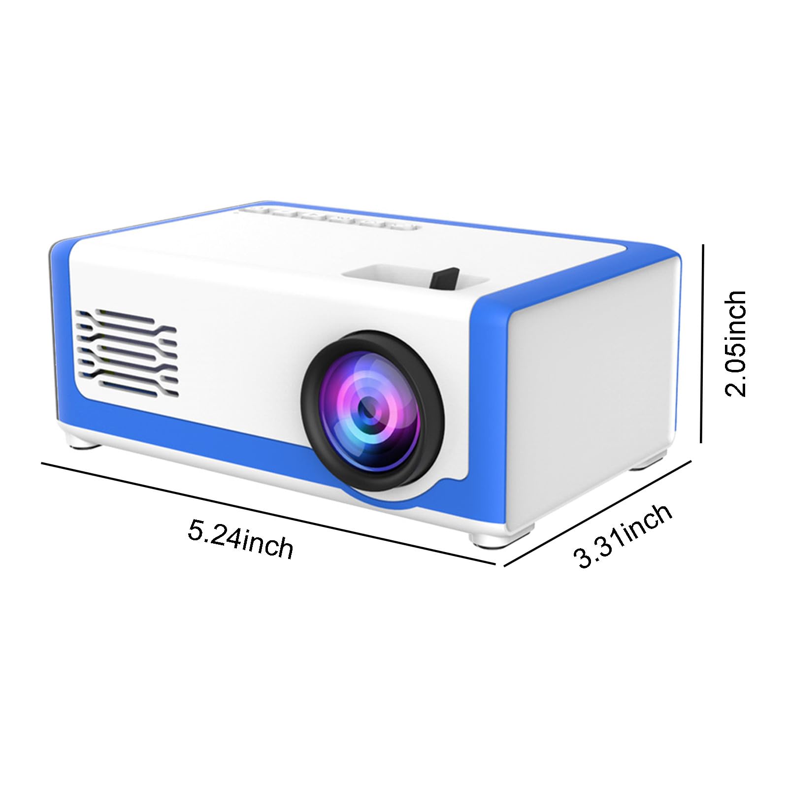 RYMMKOP Mini Projector - Portable HD LED Projector for Home Theater, Outdoor Movies & Kids Cartoons | HDMI & USB Connectivity | Perfect for Family Movie Nights, Birthday Gifts & Camping Entertainment