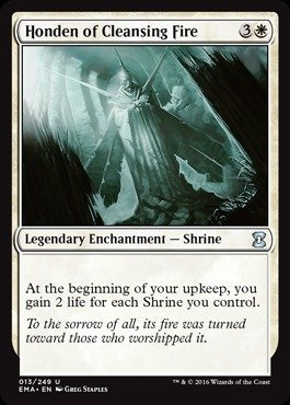 Magic The Gathering - Honden of Cleansing Fire (013/249) - Eternal Masters - Rare MTG Card for Commander & Modern Decks - Perfect for Japanese Shrine-Themed Collections & Competitive Play