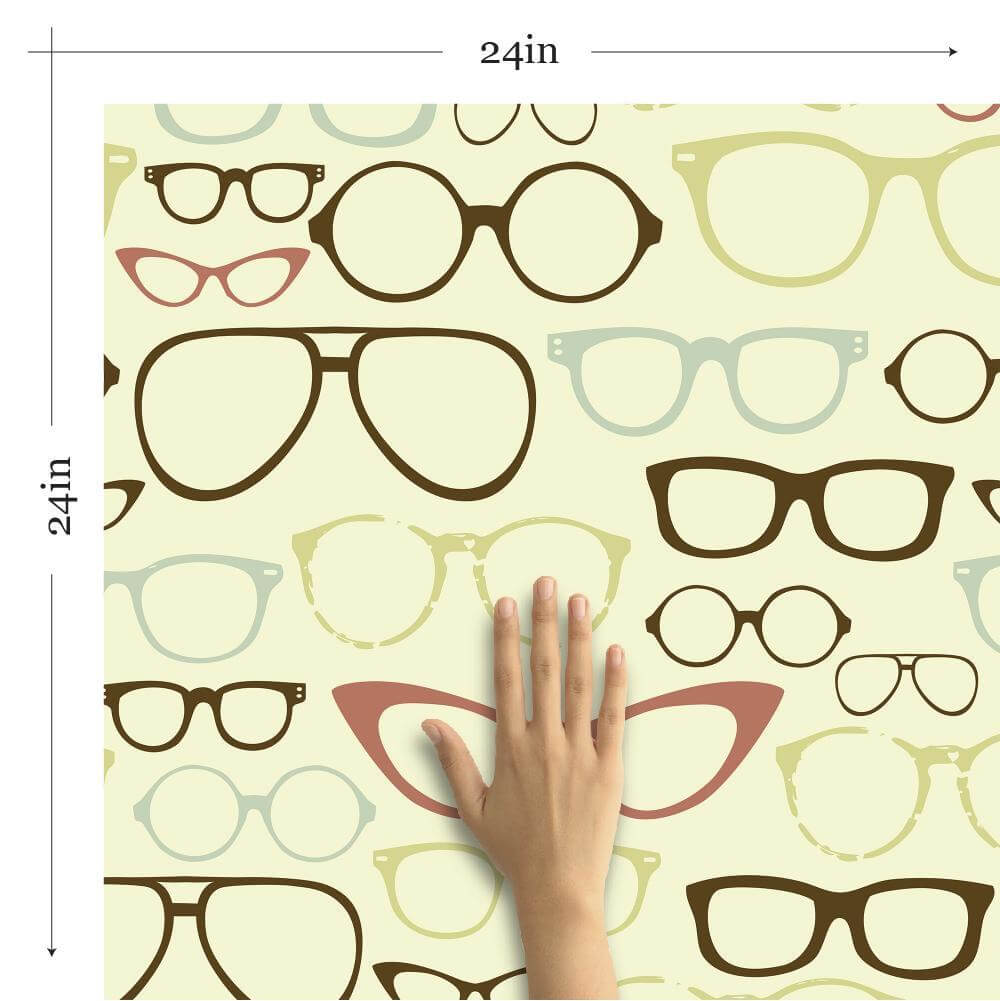 Tan and Beige Retro Peel and Stick Removable Wallpaper - Self-Adhesive Wall Decor for Teens Room, Dorm, Nursery & Home Office - Easy DIY Installation & Damage-Free Removal