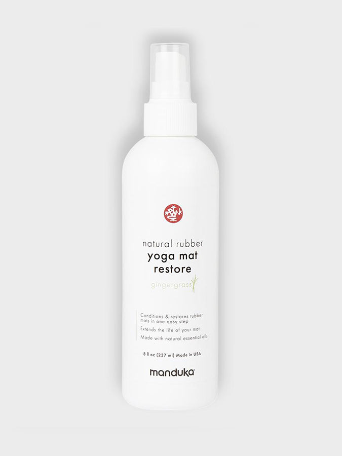 Manduka Natural Rubber Yoga Mat Cleaner - 8oz (237ml) - Gentle & Effective Cleaning for Yoga Mats - Perfect for Home, Studio & Travel Use