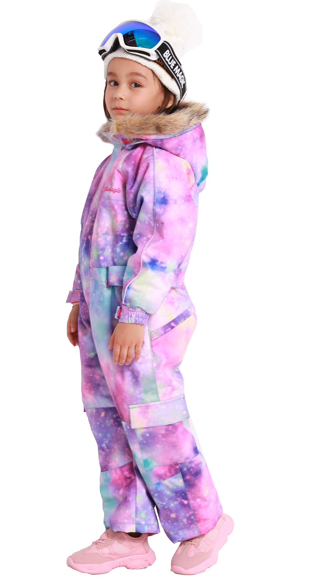 Bluemagic Kids' Waterproof Snowsuit - Winter One Piece Snowsuits for Boys & Girls, Ski Suit for Snowboarding & Outdoor Activities - Warm & Cozy Baby Jumpsuit for Cold Weather Adventures