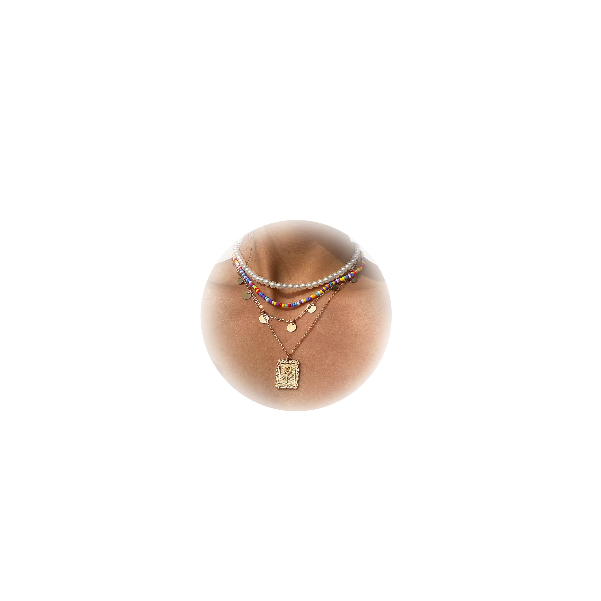 Boho Pearl Beaded Necklace for Women - Y2K Jewelry for Party & Gifting