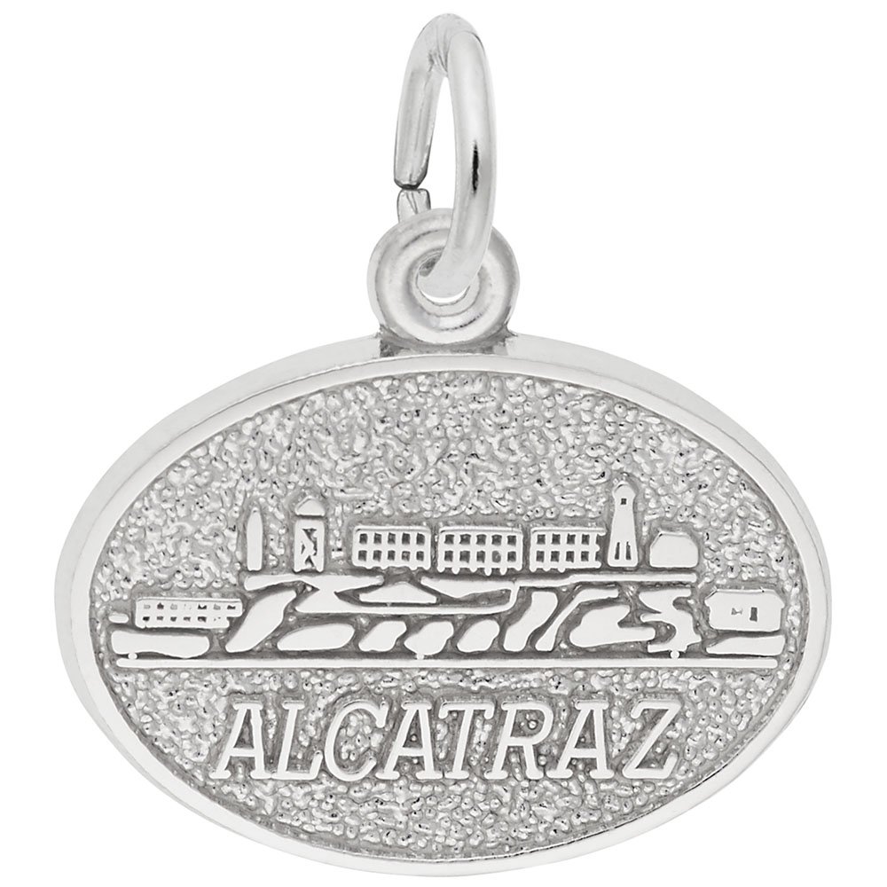 Alcatraz Charm for Jewelry Making - Silver & Gold Pendants for Bracelets & Necklaces - Perfect for DIY Gifts & Fashion Accessories