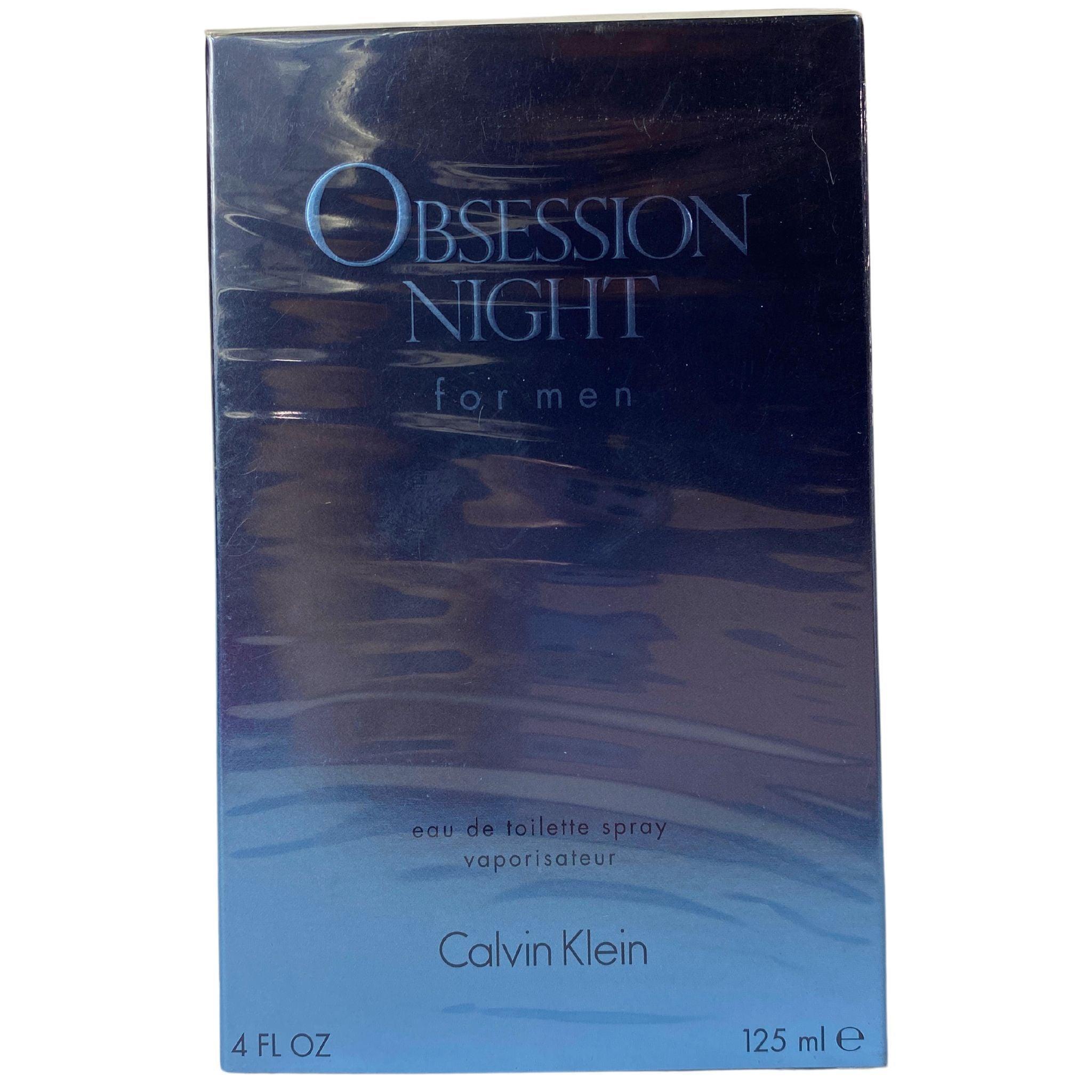 Calvin Klein Obsession Night for Men Eau De Toilette Spray - 4 oz (20-Piece Bulk Pack) | Long-Lasting Fragrance for Date Night & Special Occasions