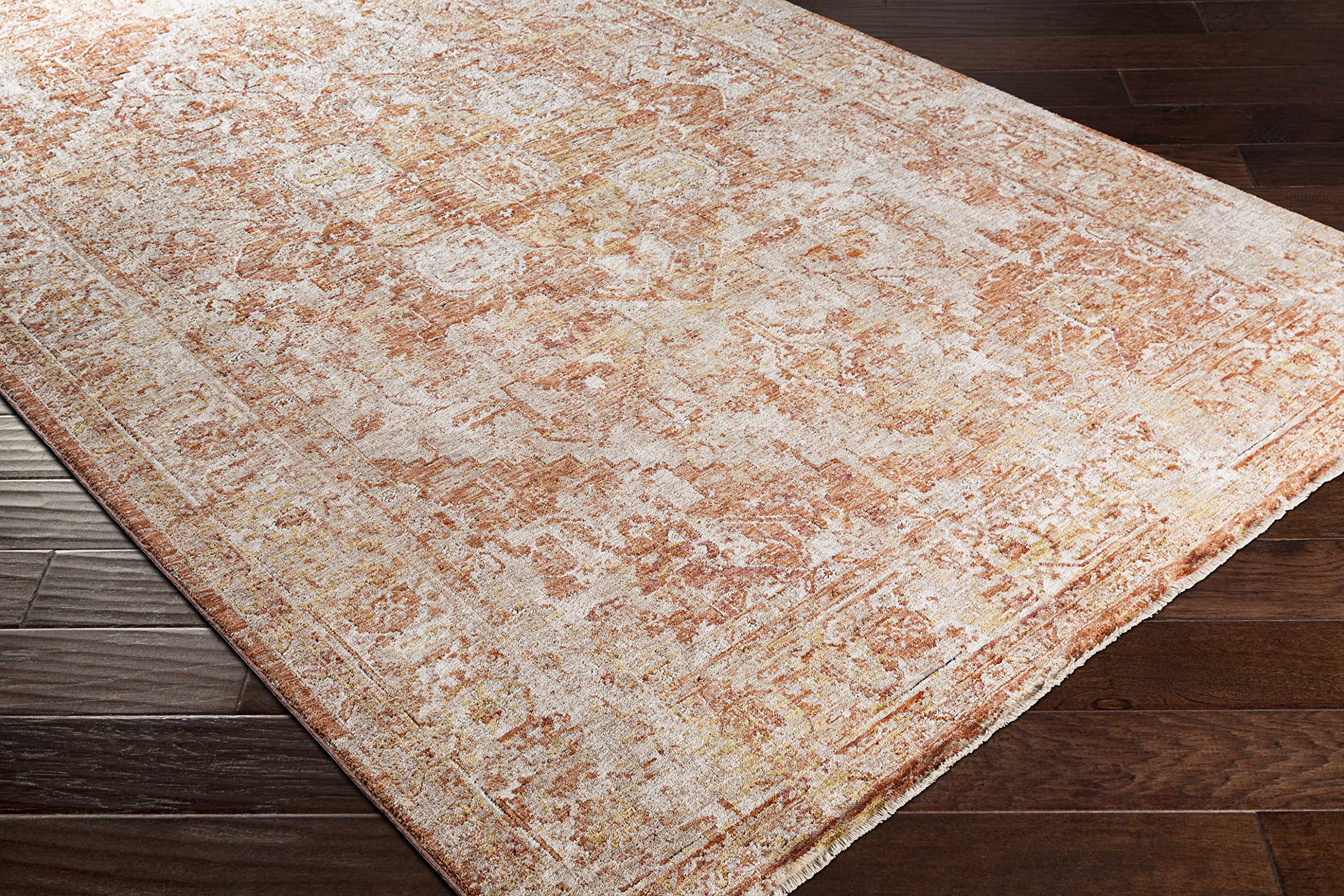 Hauteloom Strathbogie Traditional Beige Brown Red Area Rug 6'7