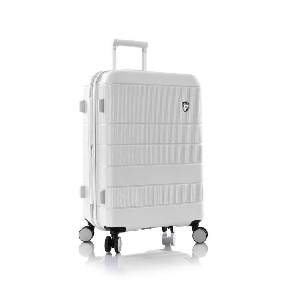 Heys America Neo 26-Inch Hardside Spinner Luggage - Lightweight Durable Suitcase with 360° Wheels, TSA Lock & Expandable Design (White) - Perfect for Air Travel, Business Trips & Vacation Packing