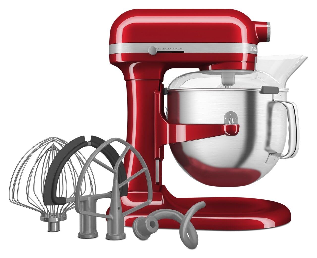 KitchenAid 7 Quart Bowl-Lift Stand Mixer - Professional Heavy Duty Mixing Machine for Baking, Dough & Cooking - Candy Apple Red - Perfect for Home Bakers & Commercial Kitchens