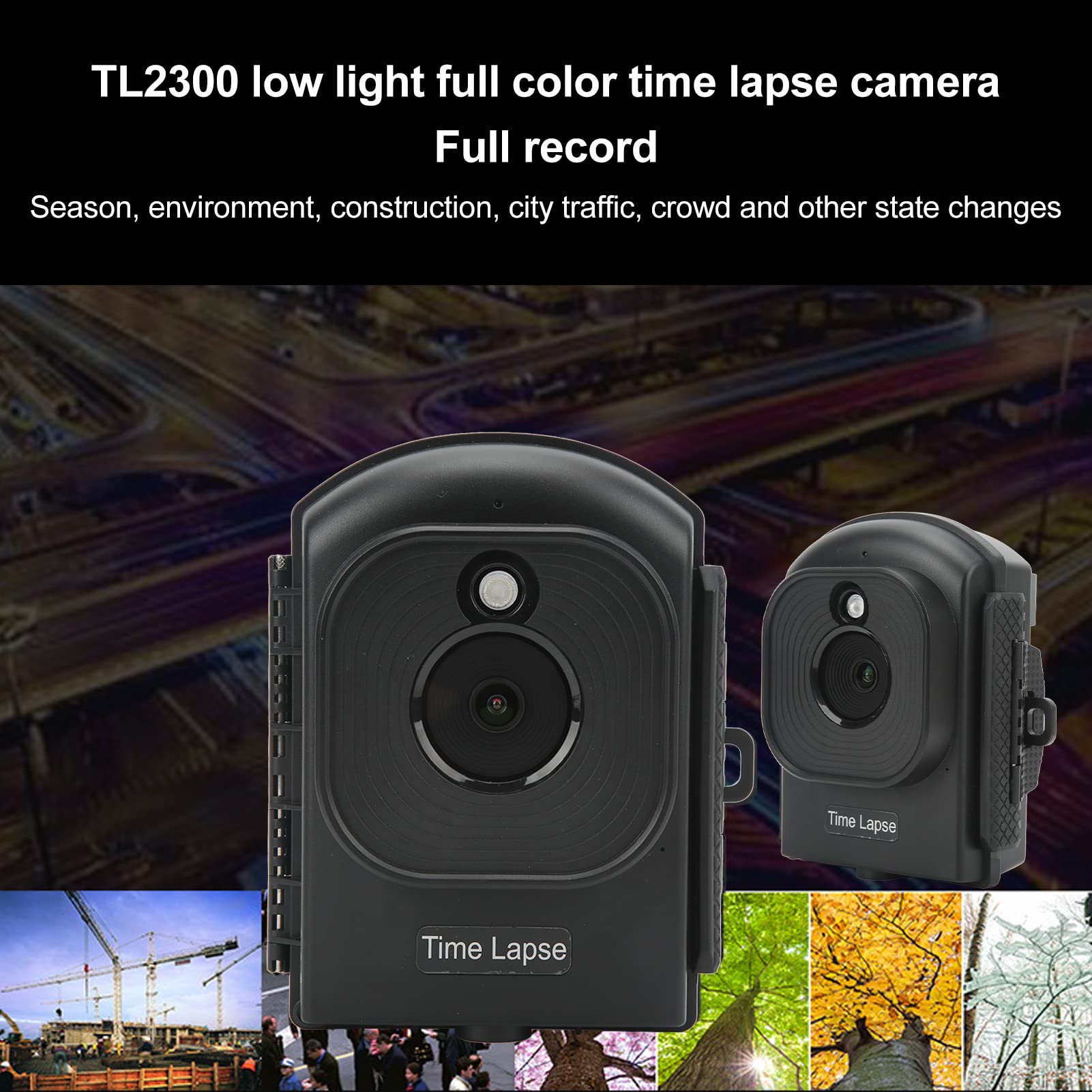 1080P HD Time Lapse Camera with 6 Month Battery Life - IP66 Waterproof Mini Digital Camera for Plant Growth, Construction Projects, Weather Monitoring & Bakery Timelapse Videos - Perfect for Outdoor Use, Home Gardening and Commercial Applications