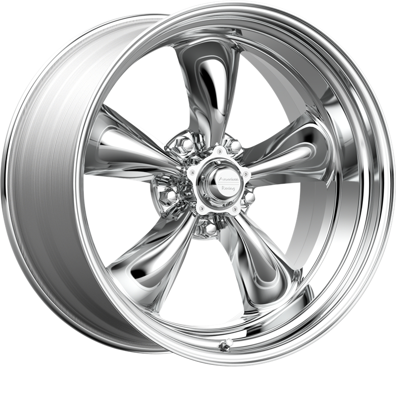 American Racing 17x9.5 VN515 Torq Thrust II Polished Aluminum Wheel - 1 PC +28mm Offset - Perfect for Muscle Cars & Hot Rods