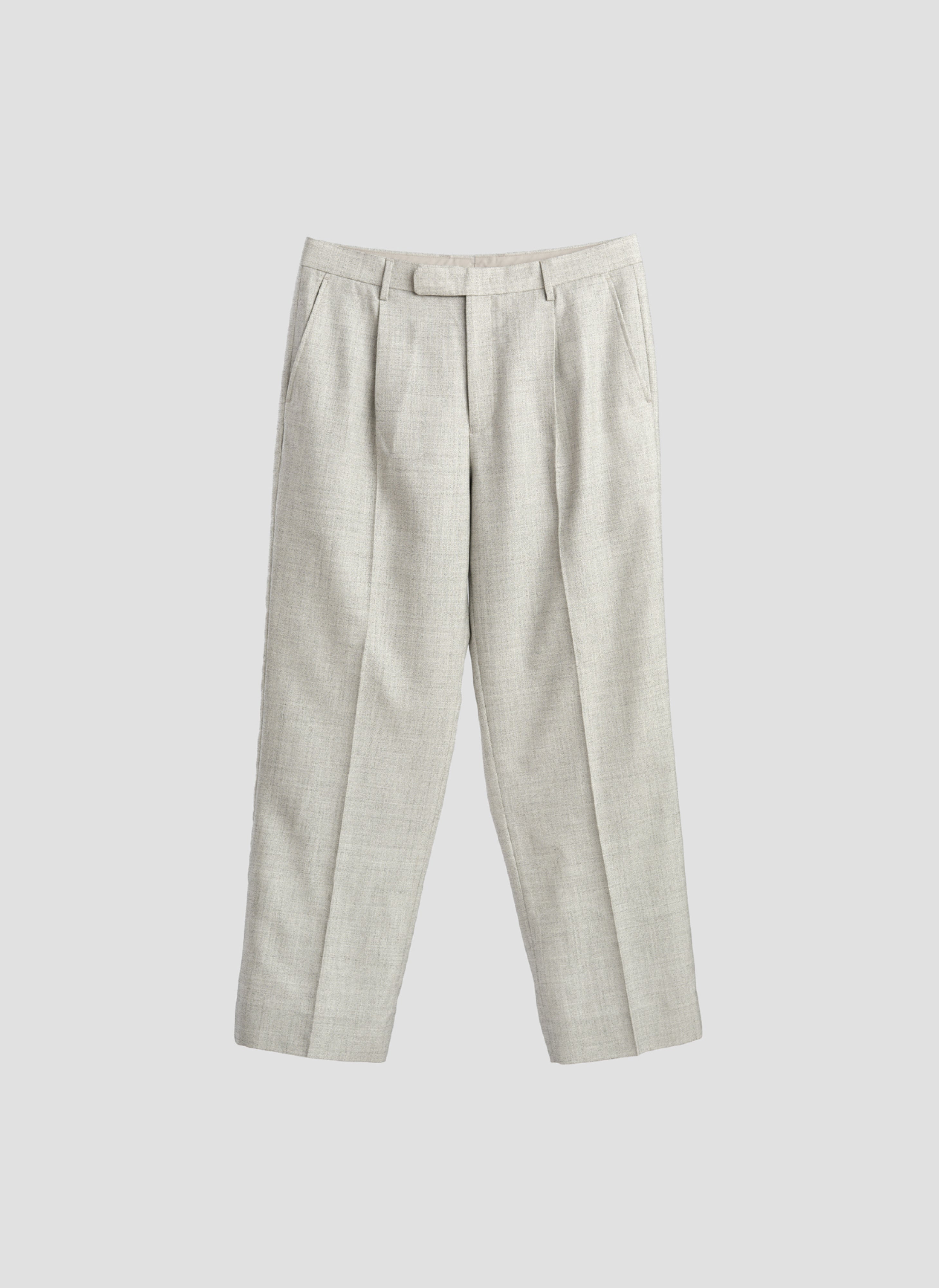 Marzotto Organic Wool Pleated Dress Pants for Men - Premium Business & Formal Wear - Comfortable Office & Wedding Attire