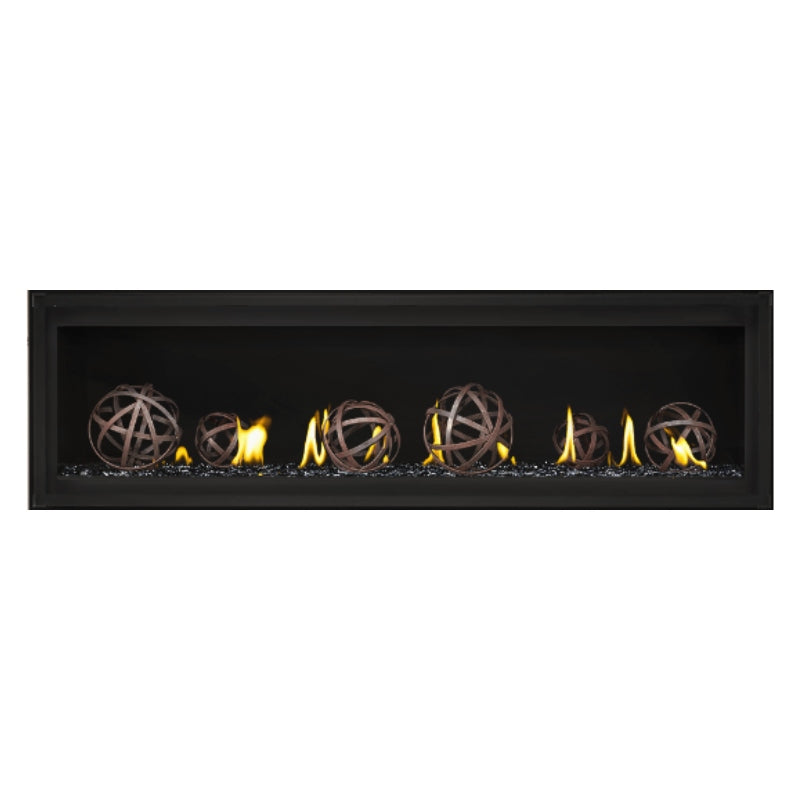 Napoleon Luxuria 62 Linear Direct Vent Gas Fireplace - LVX62NX 1 | Modern Home Heating Solution for Living Rooms & Patios | Energy Efficient Indoor/Outdoor Fireplace