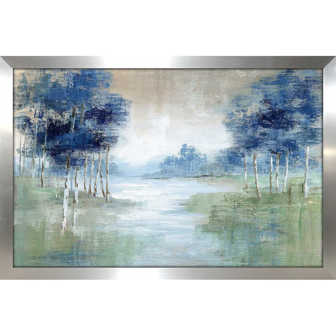 Birch River Horizontal Acrylic Print by Nan - Stunning Nature Wall Art for Living Room, Bedroom & Office Decor