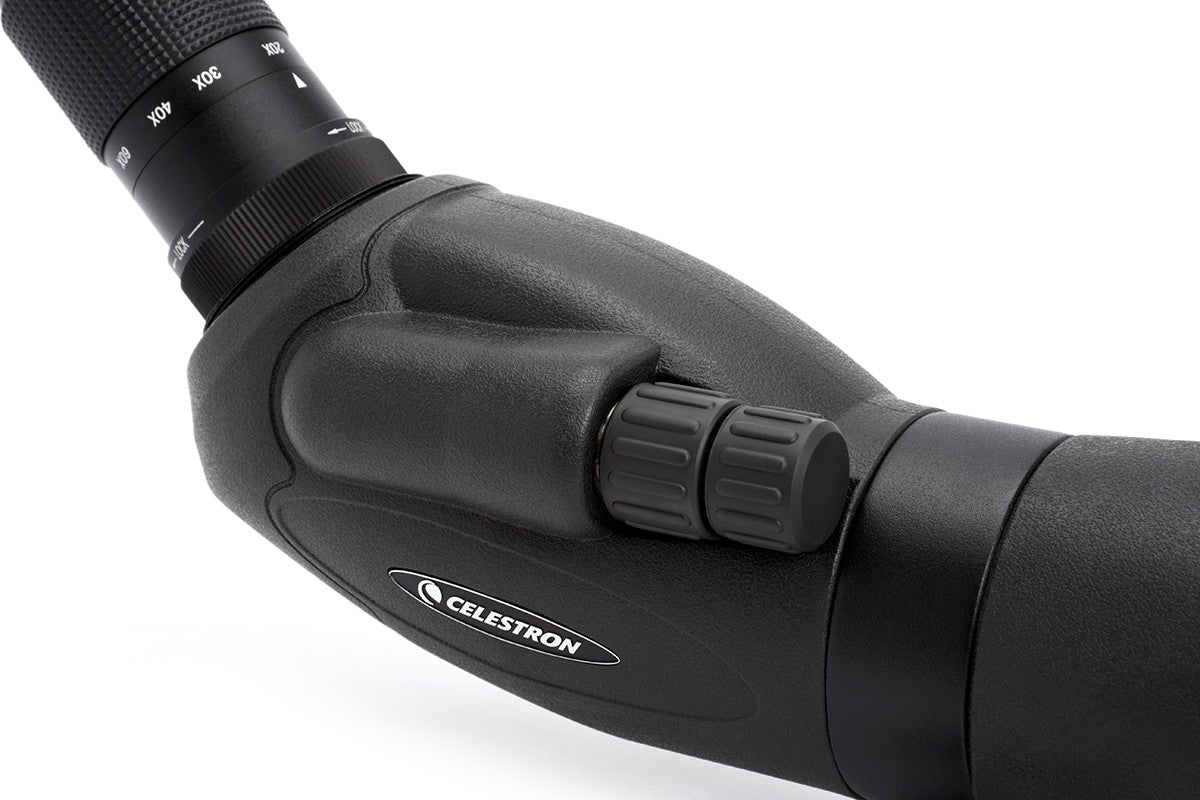 TrailSeeker 20-60x80mm Angled Zoom Spotting Scope for Hunting, Bird Watching & Outdoor Adventures - High Power Magnification for Long Range Viewing