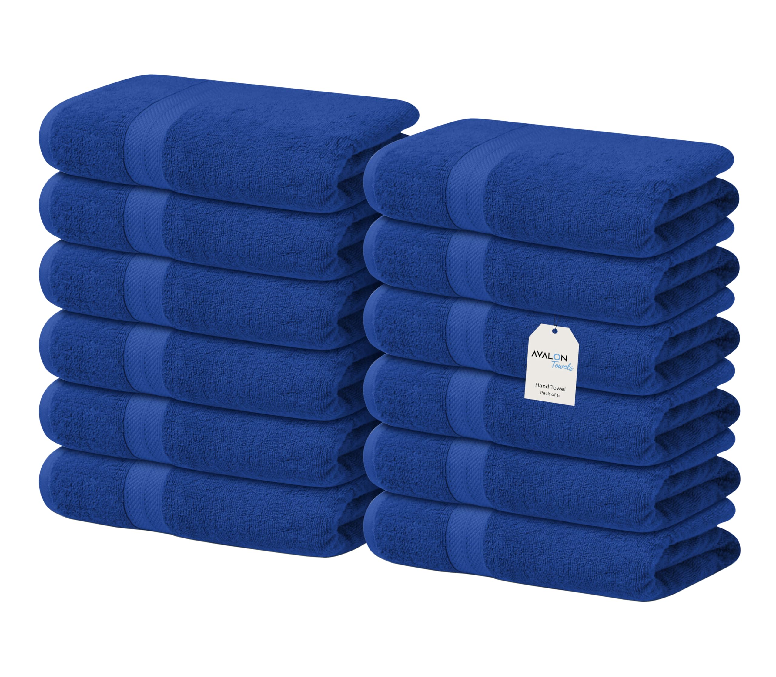 Luxury Cotton Washcloths Value Pack of 12 - Ultra Soft & Absorbent Face & Body Towels | Hotel & Spa Quality | Quick Dry & Machine Washable | Perfect for Bathroom, Gym & Travel (Royal Blue)