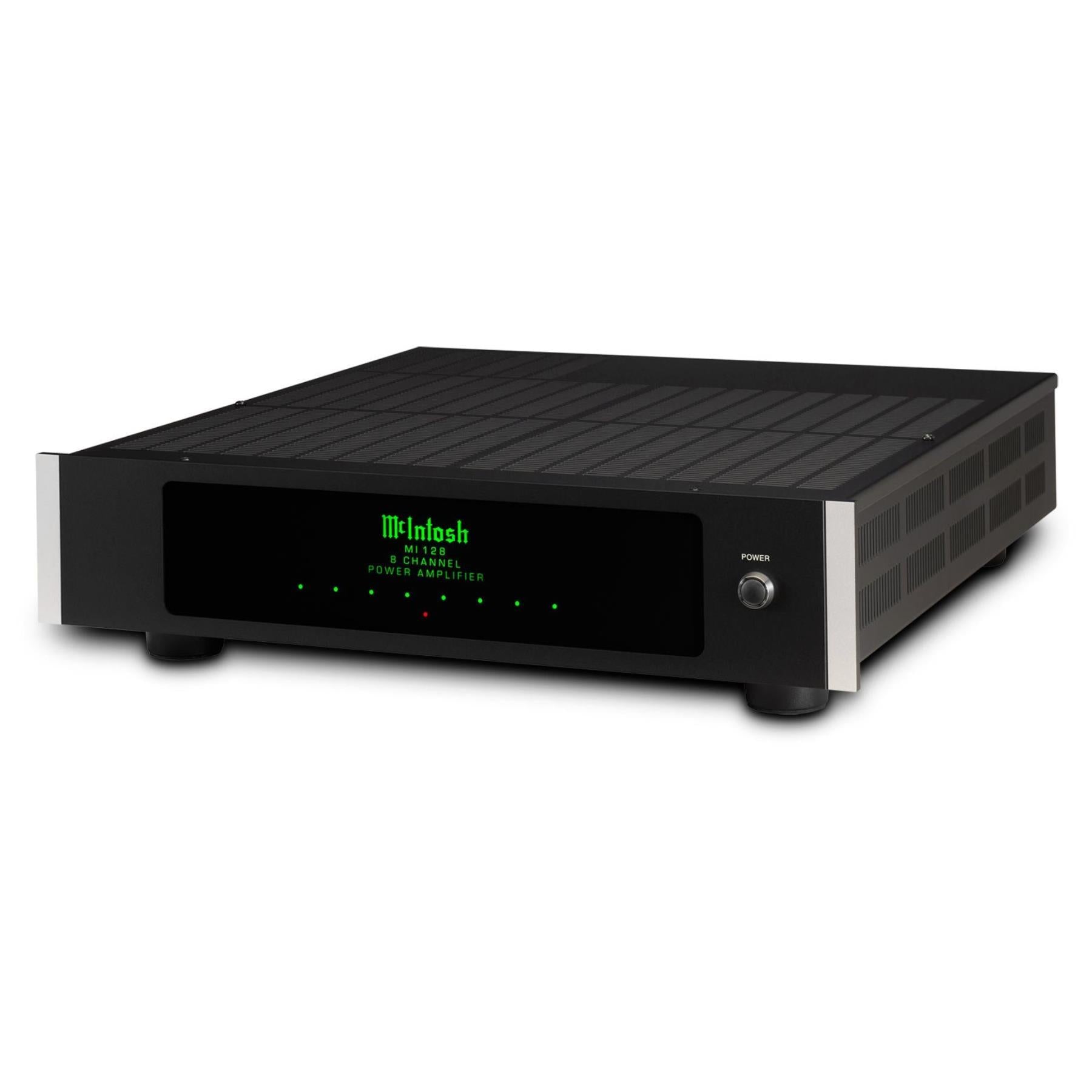 McIntosh MI128 8-Channel High Power Digital Audio Amplifier for Home Theater & Multi-Zone Sound Systems - Perfect for Dolby Atmos, Surround Sound & Whole House Audio