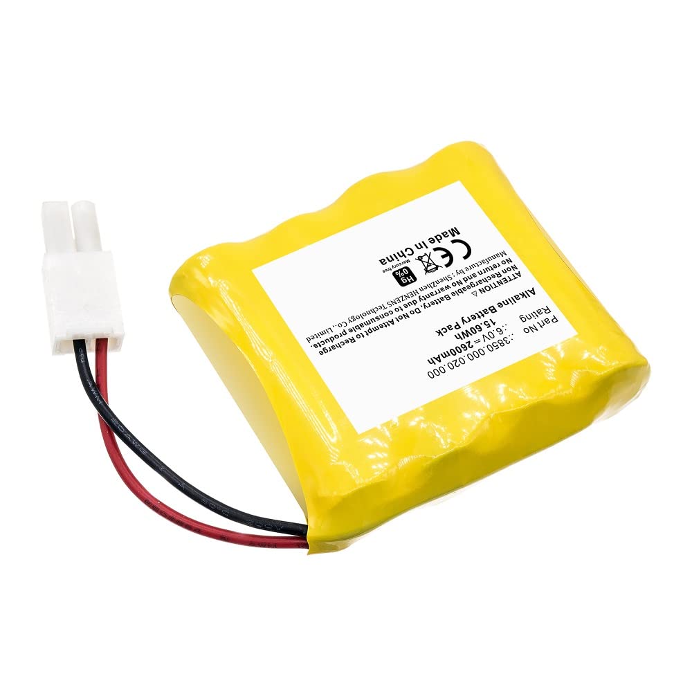 Synergy Digital Door Lock Battery - 6V 2600mAh Alkaline Ultra High Capacity Replacement for Safe-O-Kiefer 3850.000.020.000 | Compatible with Safe-O-Kiefer Door Locks | Perfect for Home Security & Smart Access Systems