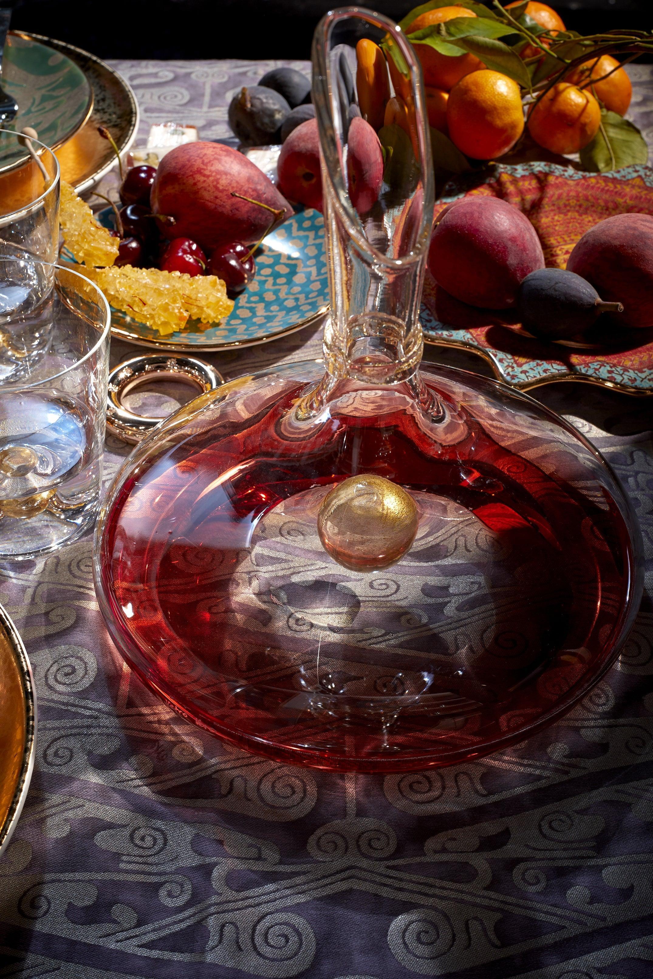 Premium Oro Pitcher - Elegant Glass Water Pitcher with Lid & Spout for Home, Kitchen, and Entertaining | Perfect for Iced Tea, Lemonade, and Party Beverages