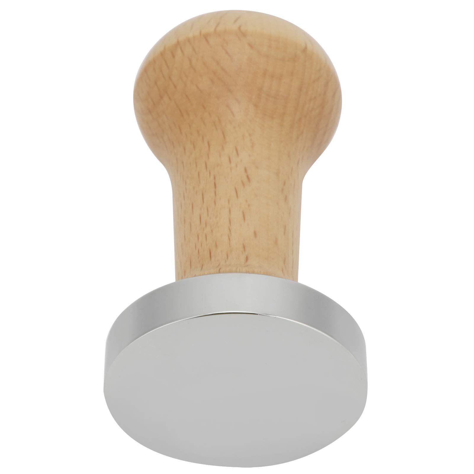 Premium 51mm Coffee Powder Tamper - Ergonomic Handheld Espresso Tool for Home & Office Use - Wooden Flat Bottom Coffee Accessory for Baristas & Coffee Lovers - Perfect for Espresso Machines & French Press