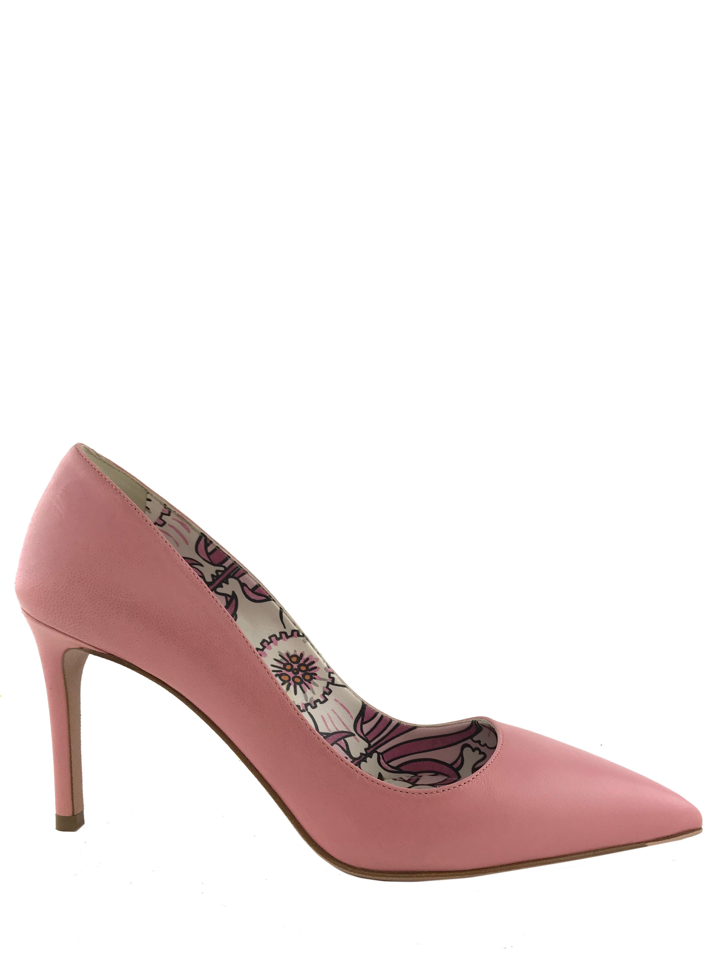 Prada Leather Classic Point Toe Pump Women's Shoes Size 7.5 US - Elegant High Heels for Office, Party & Special Occasions