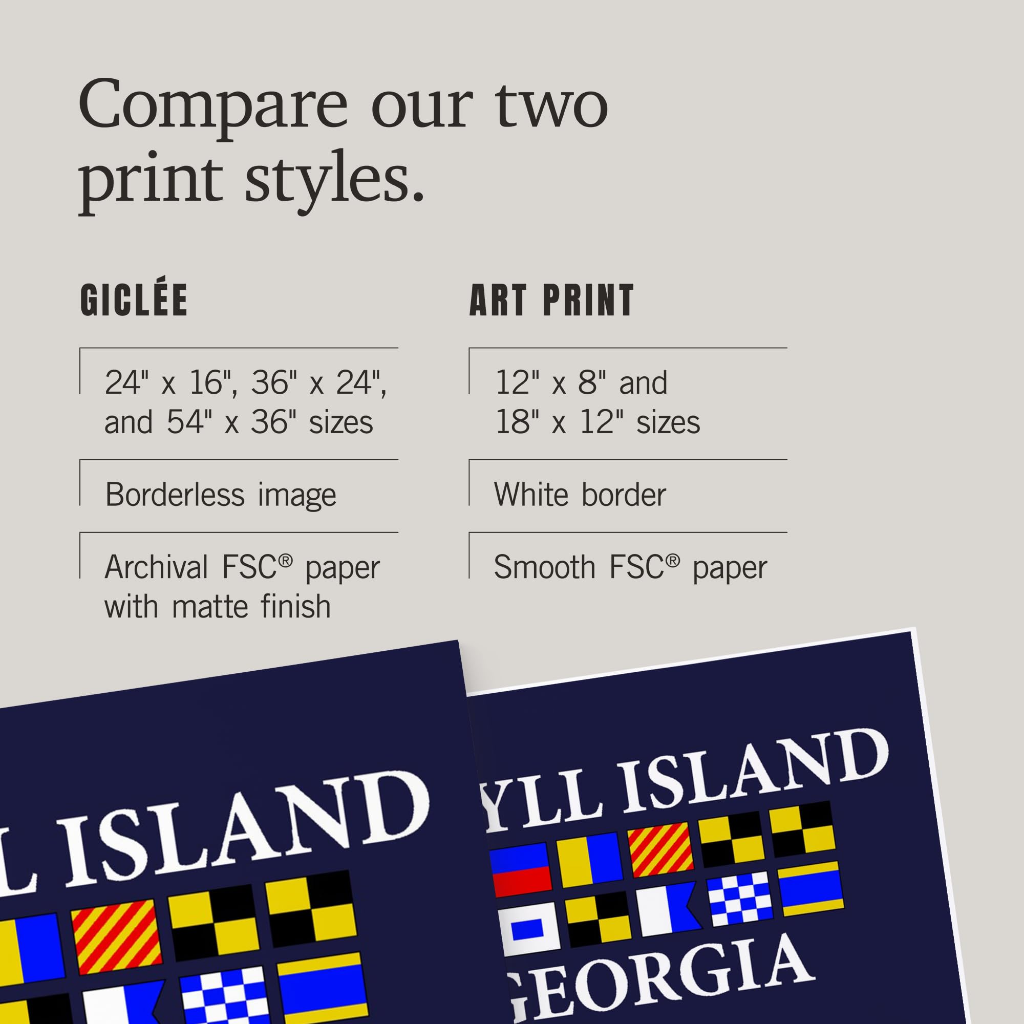 Lantern Press 16x24 Inch Giclee Print - Coastal Jekyll Island Georgia Nautical Flags Wall Art | Perfect for Beach House Decor, Coastal Living Room & Nautical Themed Bedrooms