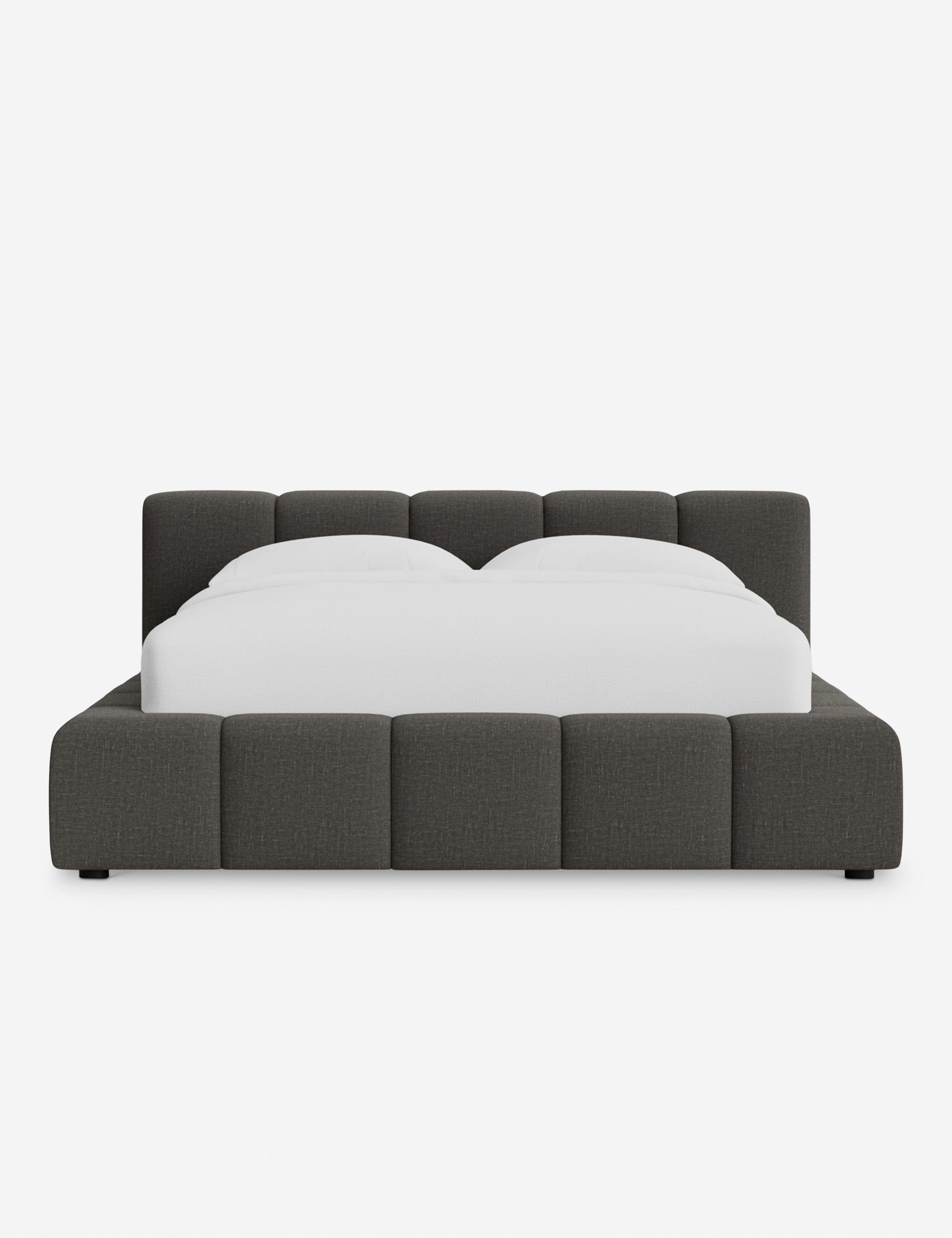 Cambry Platform Bed Frame - Modern Minimalist Wooden Bed with Headboard - Perfect for Bedroom, Guest Room & Small Spaces