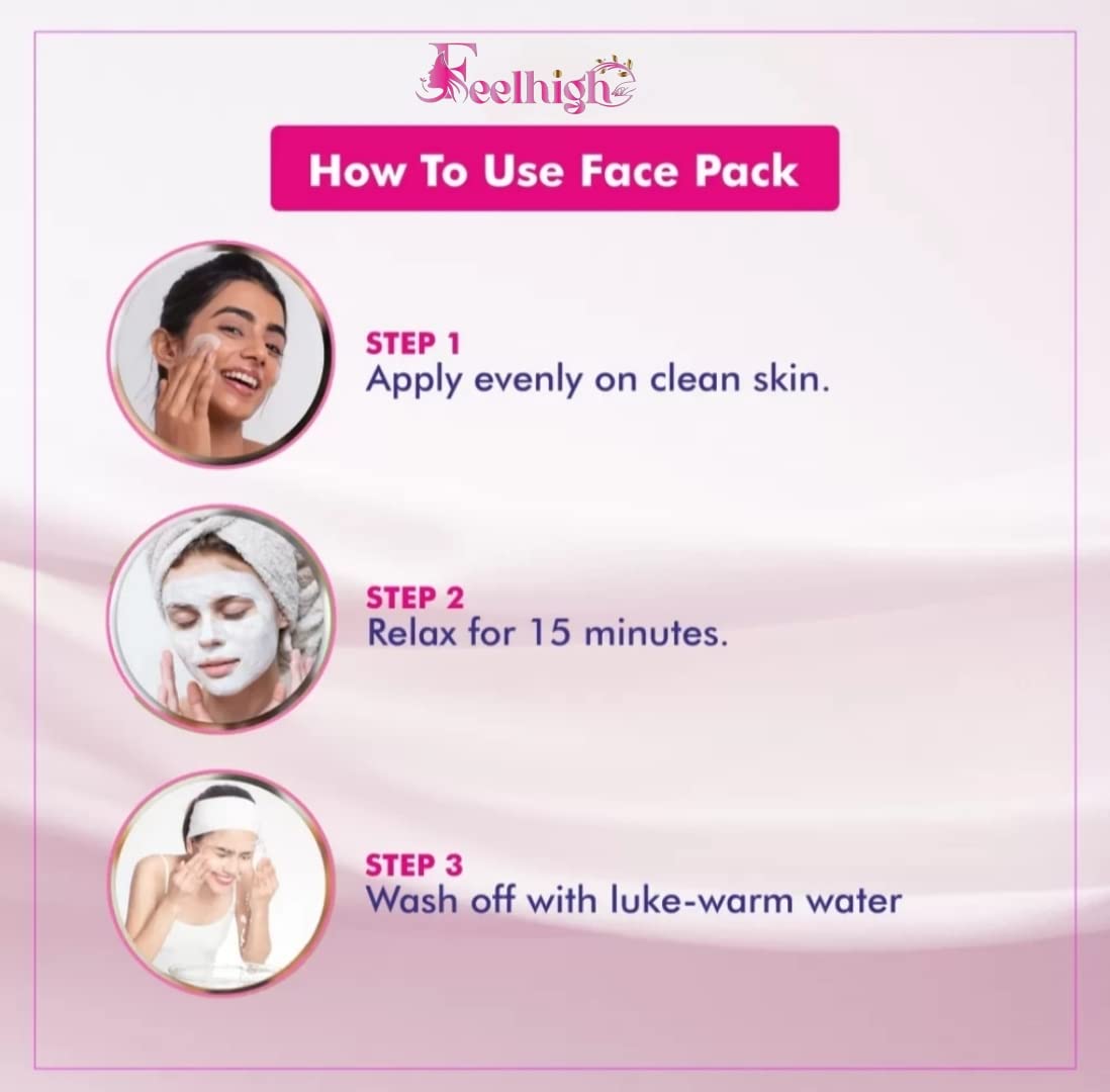 Feelhigh Fruit Face Pack for Glowing Skin - Oil Control, Acne Treatment, Pimple Removal, Detan & Brightening (500ml) | Face & Body Cleansing for Clear, Radiant Skin | Perfect for Daily Skincare & Spa Days