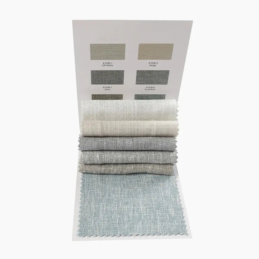 Premium Sarai Polyester Cotton Fabric Swatch Book - 6 Color Samples for Upholstery, Drapes & DIY Sewing Projects | Home Decor & Crafting Essentials