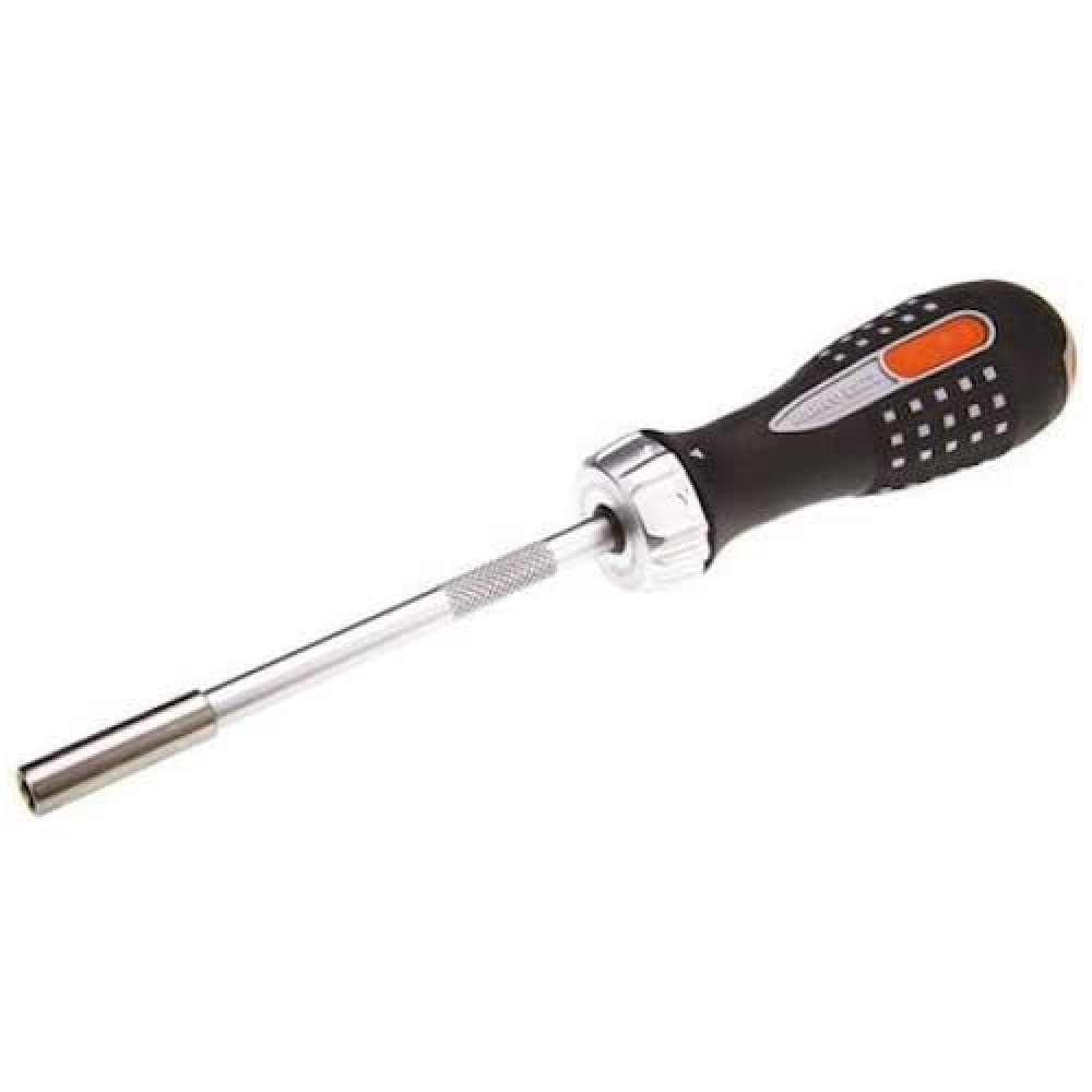 Bahco 808050 Ratchet Bit Screwdriver Set - 1/4 Inch Hex Drive, 72-Tooth Reversible Ratchet, Durable Chrome Vanadium Steel - Perfect for DIY, Automotive Repair & Home Maintenance