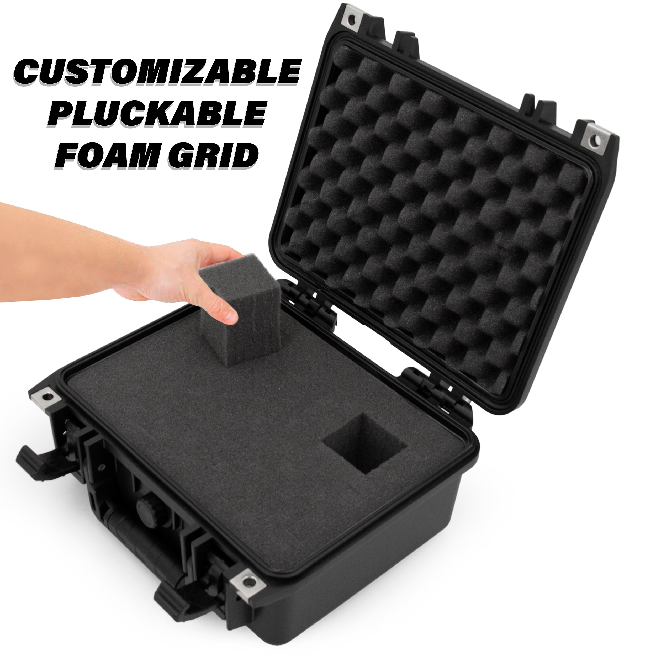CASEMATIX Graded Coin Case - Waterproof Storage Box for PCGS & NGC Coin Slabs (Fits 40+ Models) with Customizable Foam Insert | Perfect for Coin Collectors, Dealers & Secure Transportation