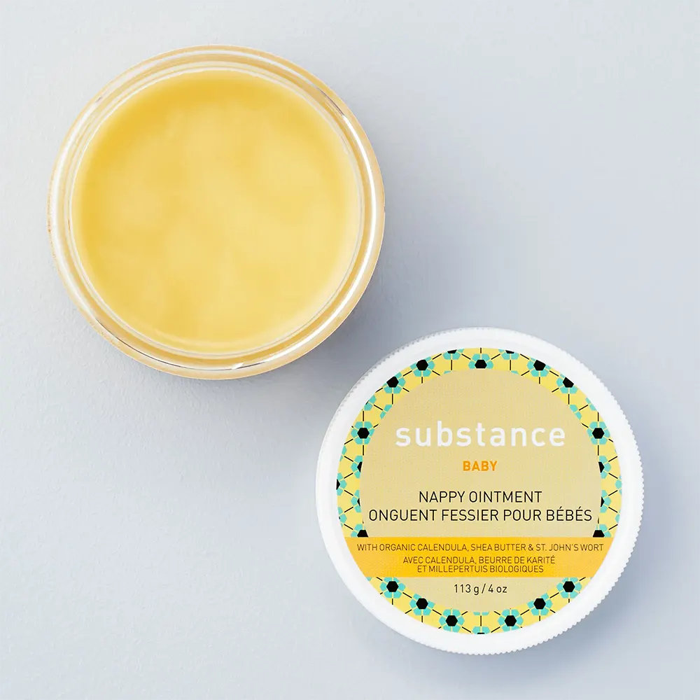 Matter Company Substance Baby Diaper Rash Cream - 4oz | Soothing & Healing Ointment for Infants | Perfect for Diaper Changes & Skin Protection