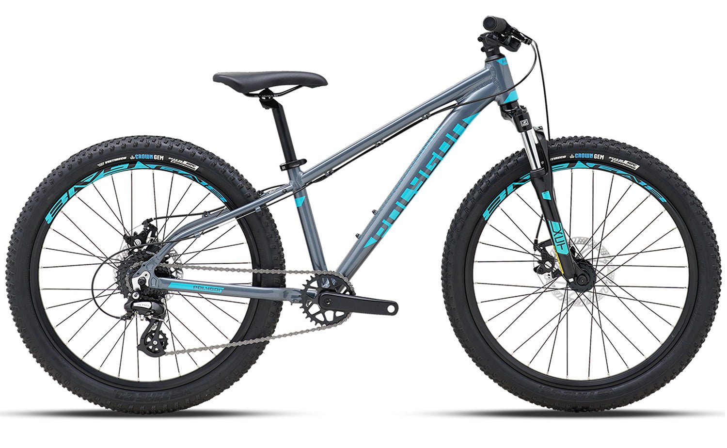 Polygon Premier 24 XC Disc Kids Mountain Bike - 24 Inch Wheels, Lightweight Aluminum Frame, Disc Brakes - Perfect for Trail Riding, Off-Road Adventures & Kids Cycling