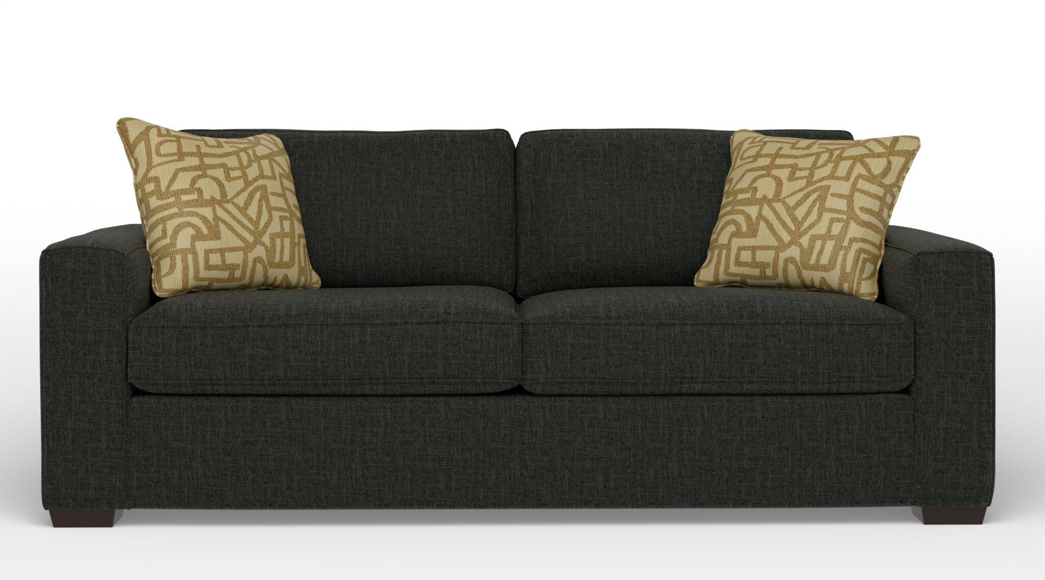 Celeste Queen Sofa Bed with Innerspring Mattress in Bondi Dark Grey - Convertible Sleeper Sofa for Small Spaces, Guest Room & Apartment Living