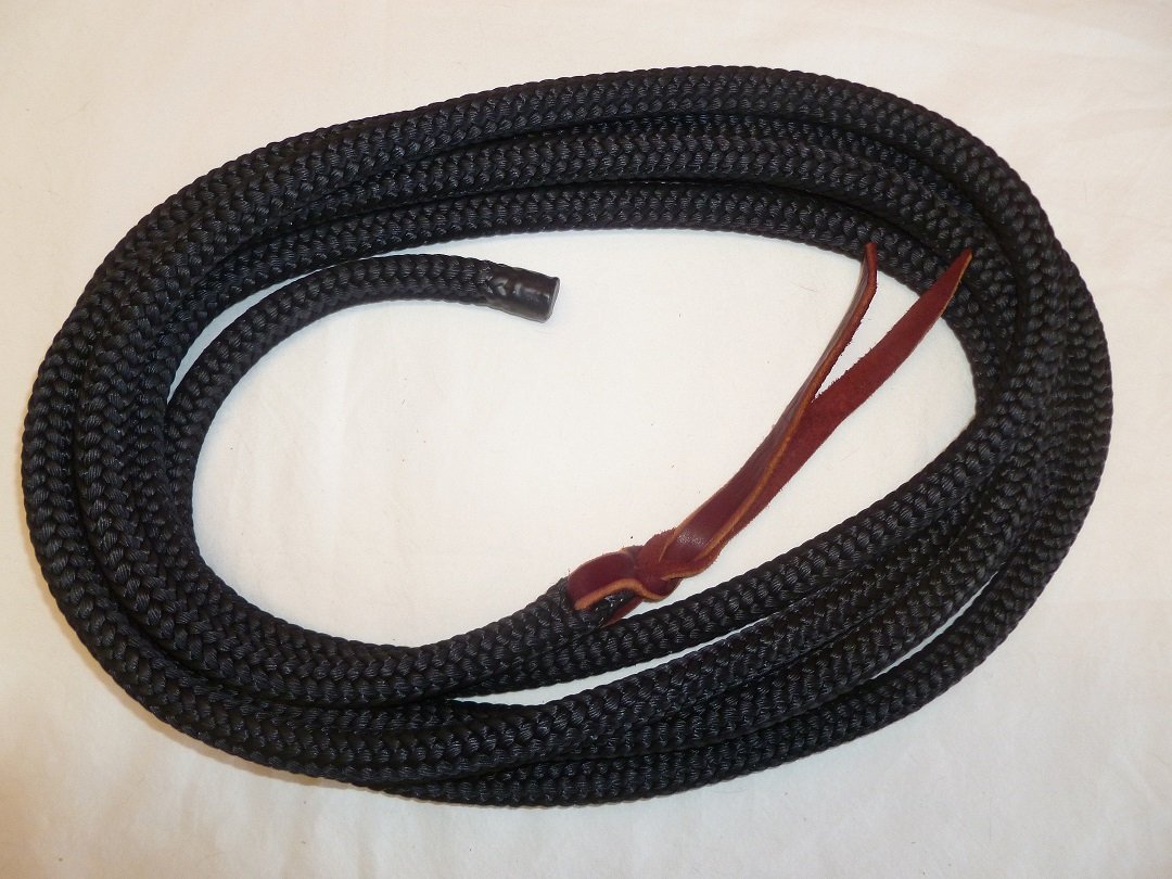 Big Sky Tack and Snacks 22' Horse Lunge Line - Durable White or Black Tree Line Rope for Training, Lunging & Groundwork - Perfect for Arena, Pasture & Trail Riding