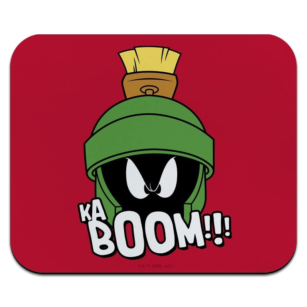 Looney Tunes Marvin The Martian Kaboom Low Profile Gaming Mouse Pad - Thin Non-Slip Surface for PC, Laptop & Office Use - Perfect for Gamers & Professionals