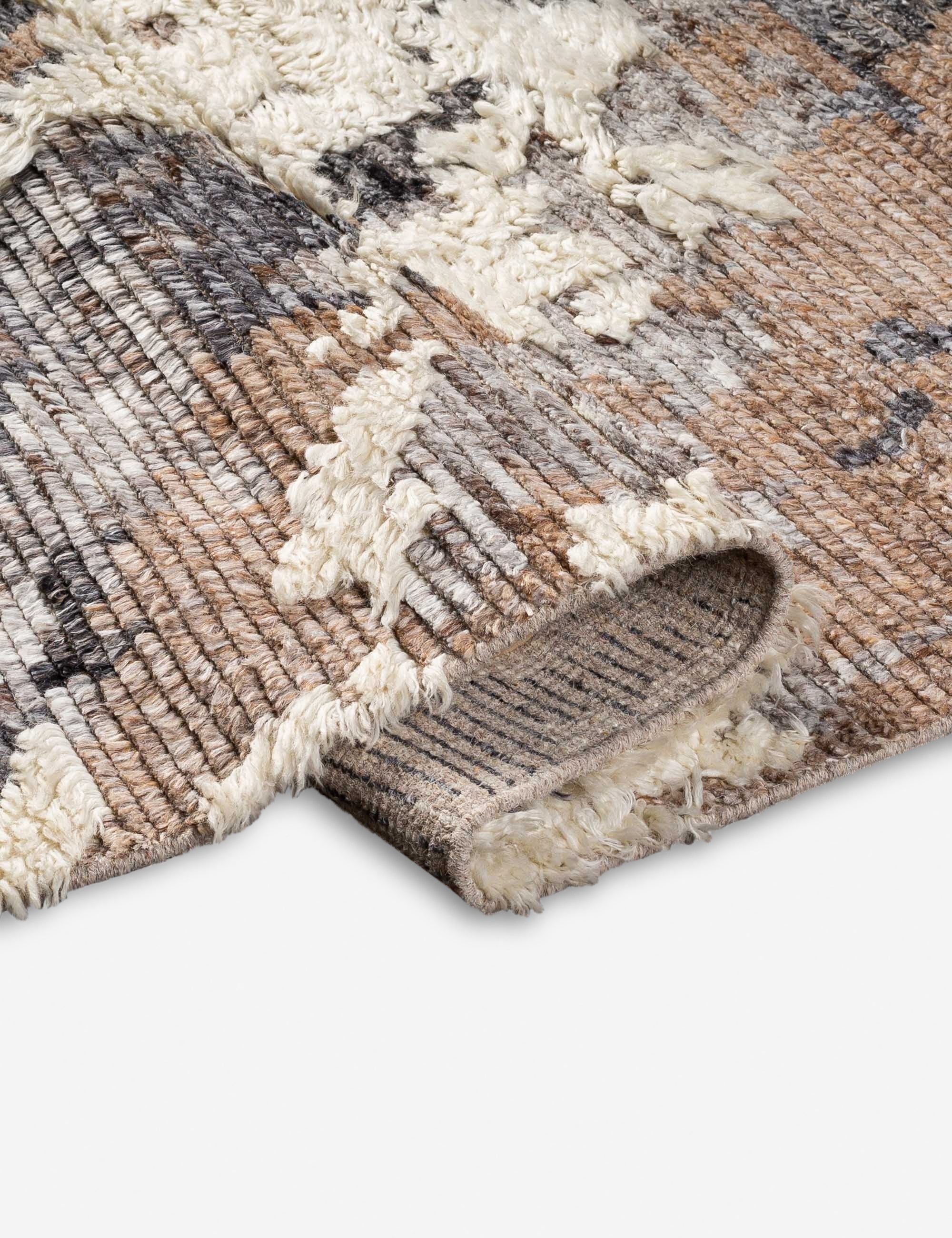 Hand Knotted Wool Moroccan Shag Rug - Boho Chic Area Rug for Living Room, Bedroom, Nursery | Soft & Plush Home Decor | Eco-Friendly & Durable Floor Covering