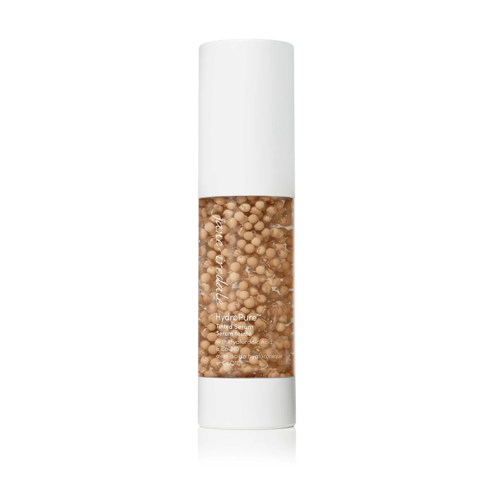 Jane Iredale HydroPure Tinted Serum with Hyaluronic Acid & CoQ10 - Hydrating, Anti-Aging Face Makeup for Dry Skin | Perfect for Daily Wear & Special Occasions