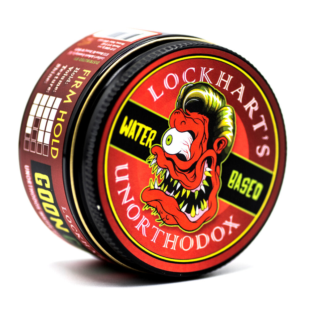 Lockhart’s Unorthodox Water Based Goon Grease - Strong Hold Pomade for Men's Hairstyling - Perfect for Slick Back, Pompadour & Classic Looks