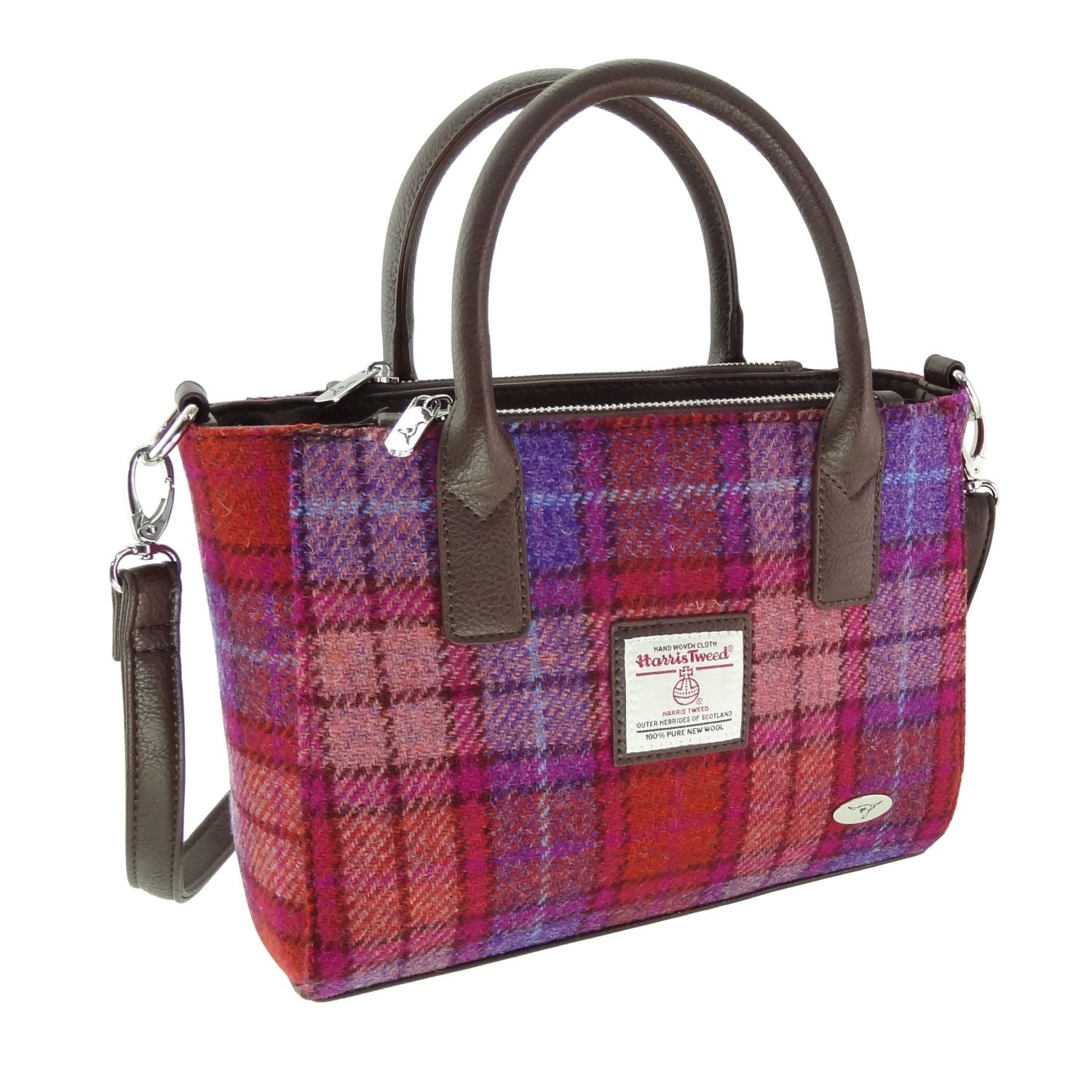 Harris Tweed Tote Bag for Women - Stylish & Durable 20 Color Options - Perfect for Work, Travel & Shopping