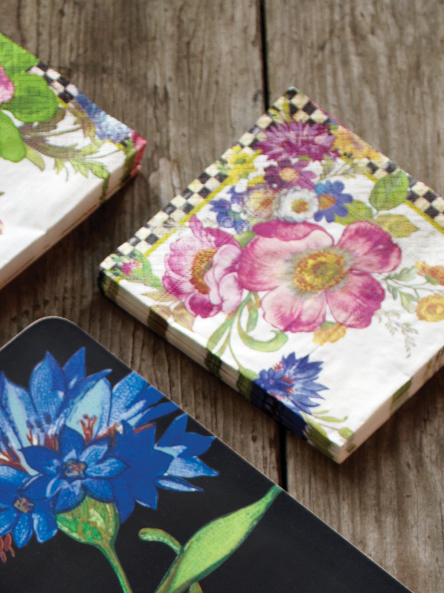 Elegant Floral Cocktail Napkins for Parties, Weddings & Events - Premium Quality Decorative Paper Napkins for Drinks & Appetizers