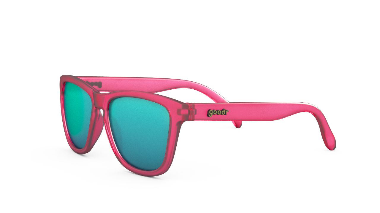 goodr OG Sunglasses - Flamingos on a Booze Cruise Polarized Aviator Shades for Men & Women - Perfect for Running, Cycling, and Outdoor Adventures