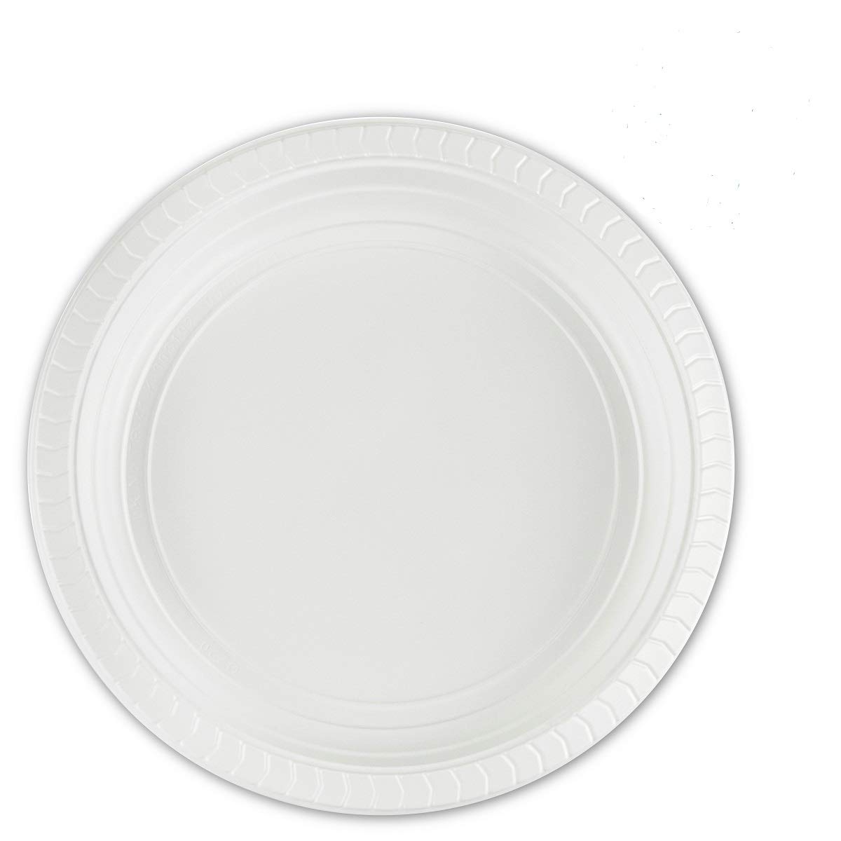PLASTICPRO Round Plastic Plates and Bowls - 7 Inch Microwave Safe Disposable Dinnerware Set of 800, White - Perfect for Parties, Picnics & Catering Events