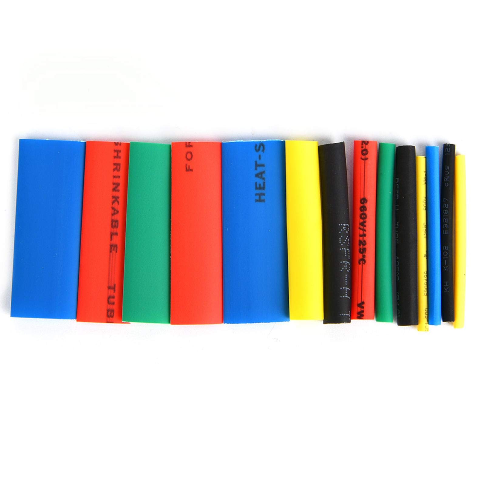 EVTSCAN 530pcs Heat Shrink Tubing Kit - Polyolefin Insulated Shrinkable Sleeves for Wire & Cable Protection (Assorted Sizes 2:1 Ratio) - Perfect for Electrical Repairs, DIY Projects, and Automotive Wiring