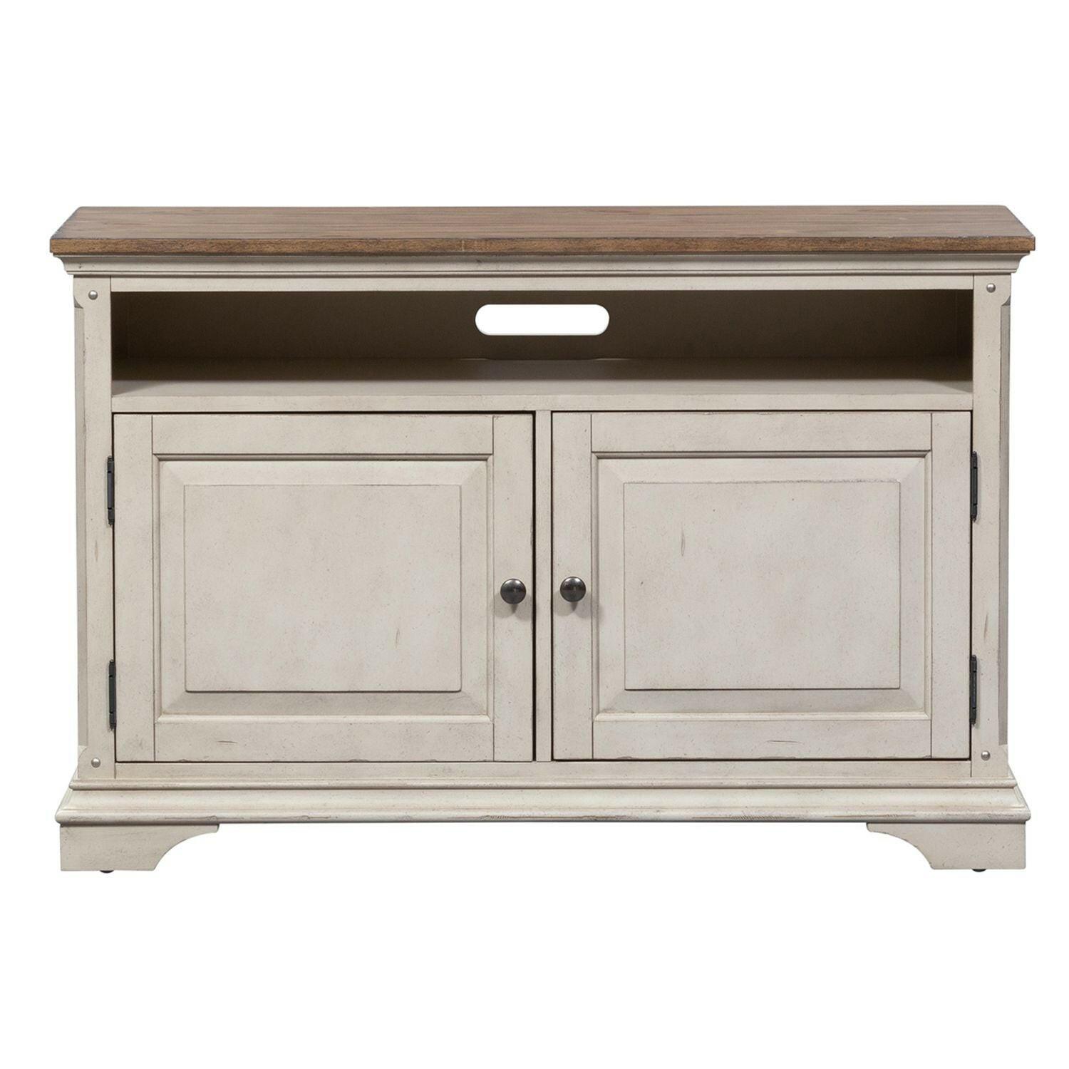 Morgan Creek TV Stand for 46-55 Inch TVs - Modern Entertainment Center with Storage Shelves for Living Room, Bedroom, or Home Theater