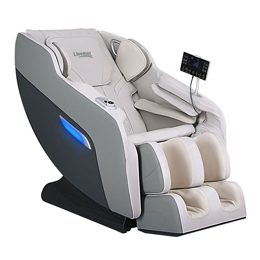 Livemor Electric Massage Chair with Recliner - Full Body Shiatsu Massage for Home & Office Relaxation - Perfect for Stress Relief, Back Pain, and Muscle Recovery